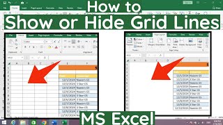 How to Hide Grid Lines in MS Excel  Hide or Show Grid Lines in MS Excel  Grid Lines in MS Excel [upl. by Enyrehtac785]