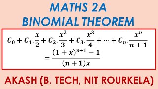 Binomial Theorem Important LAQ 8  Maths 2A maths2a inter2ndyearmaths [upl. by Bethezel]