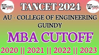 TANCET 2024  ANNA UNIVERSITY  CEG  GUINDYMBA CUTOFF 2020 2021 2022 2023  talkingtamila [upl. by Nikos]