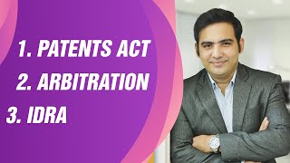 PATENTS ACT 1970  ARBITRATION AND CONCILIATION  IDRA ACT 1951 ECL REVISION LECTURES PART 3 [upl. by Ahsikar]