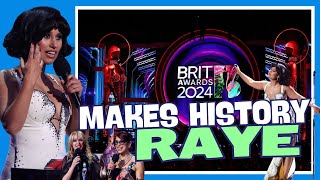 Rayes RecordBreaking Night at BRIT Awards 2024 [upl. by Wershba23]