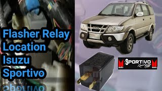 Flasher Relay Location Isuzu Sportivo 2009 Model [upl. by Ahsikel155]