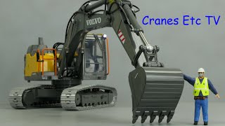 RC Double E Hobby Volvo EC160E Excavator by Cranes Etc TV [upl. by Sahcnip]