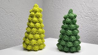 Tannenbaum häkeln Weihnachtsbaum christmas tree crochet Tutorial easy beginners Anfänger [upl. by Belanger493]