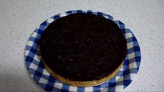 TARTA DE FLAN GALLETAS Y CHOCOLATE  FLAN CAKE AND CHOCOLATE COOKIES [upl. by Jaime453]