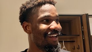 quotI Can Shootquot Deandre Ayton Reacts To Clutch 3Pointer And Blazer Win Against Clippers [upl. by Mikel]