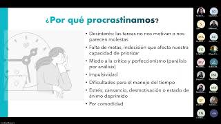 Webinar Hablemos de la Procrastinación [upl. by Sible]