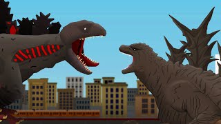 Shin vs Minus One  BATTLE OF GODZILLAS [upl. by Honebein]