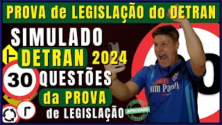 PERGUNTAS da PROVA do DETRAN 2024  EXAME TEÓRICO de LEGISLAÇÃO  SIMULADO do DETRAN QUESTÕES 2024 [upl. by Lemrac]