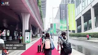 On the first day of the exhibition Guangzhou Prolight  Sound 2024 [upl. by Zetniuq]