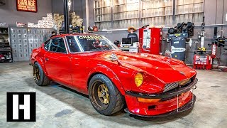 Crazy Clean Garage Build SR20 Powered Chasing Js 240z [upl. by Ymmat]