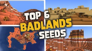 Top 6 Best Badlands  Mesa Biome Seeds for Minecraft  Java Edition [upl. by Nirda]