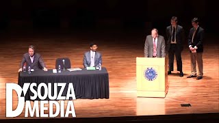 Debate DSouza vs Christopher Hitchens on quotDoes God Existquot [upl. by Nodababus]