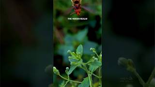 The Hidden Realm  shorts nature macroworld viral bee cobweb relaxingmusic meditationmusic [upl. by Dhaf669]