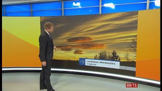 Weather images  Lenticular clouds UFO clouds spotted UK  BBC  16Dec2023 a [upl. by Nylkaj29]