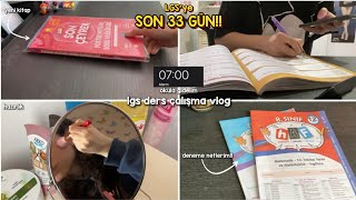 lgs ders vlog  yeni Kr akademi kitap  verimli gün  son 33 gün [upl. by Ollehto]