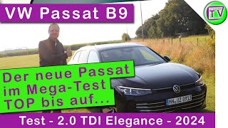 VW Passat Elegance 20 TDI B9 2024 Test Review und Fahrbericht [upl. by Toland152]