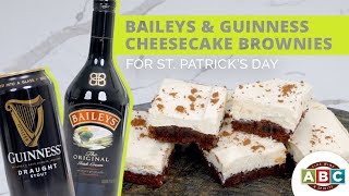 Baileys amp Guinness Cheesecake Brownies For St Patricks Day [upl. by Ekusoyr235]