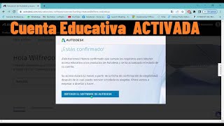 CUENTA EDUCATIVA EN AutoCAD LICENCIA GRATIS [upl. by Okimat]