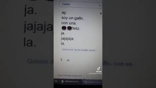 SOY UN GALLO google traductor [upl. by Esinert260]