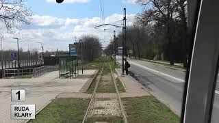 Tramwaje Śląskie 2022 Linia 1 [upl. by Irrok837]