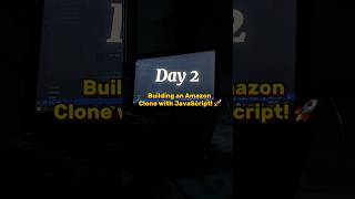 Day 2 of building an Amazon clone using Javascript🚀 coding developer codingsecrets devlife [upl. by Anan699]