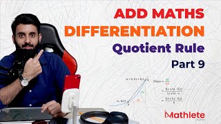 Differentiation  Quotient Rule O Level  IGCSE Part  9 [upl. by Onaled]