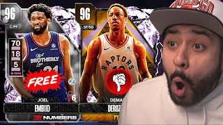 Free Pink Diamond Joel Embiid for EVERYONE and Demar Derozan Fastest Free Card in NBA 2K24 MyTeam [upl. by Row]