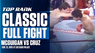 Barry McGuigan vs Steve Cruz  1986 Fight Of The Year [upl. by Hepzi]