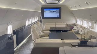 A Tour Of The Business Jets At EBACE 2023 In Geneva Switzerland [upl. by Helbonnas263]