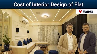 Cost of Interior Design of 3BHK Apartment at Raipur  Som Constructions  Alpha Realty [upl. by Samira]