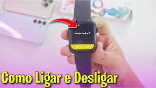 Como LIGAR e DESLIGAR Smartwatch X9 PRO [upl. by Annahsirhc]