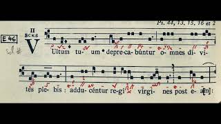 Vultum tuum deprecabuntur  Ad introitum in Missa de Beata Maria Virgine [upl. by Rhiana136]