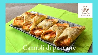 Cannoli di pancarrè  idea salvacena velocissima [upl. by Inhsor852]