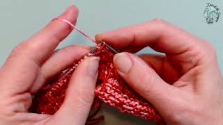 how to make the lifted Over Knot stitch in knitting [upl. by Alorac522]