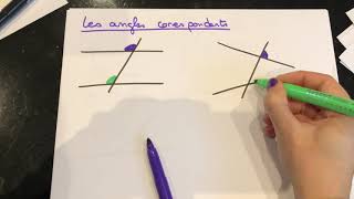 5e  Angles alternesinternescorrespondantscomplémentairessupplémentaires  opposés par le sommet [upl. by Arocal972]