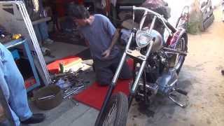 1978 XL Sportster 109 Harley Ironhead Bobber get running new build tuneup [upl. by Briney]