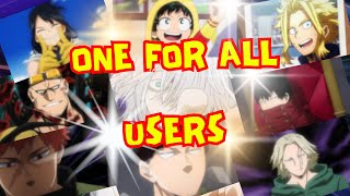 All NINE ONE FOR ALL Users  My Hero Academia [upl. by Rosella]