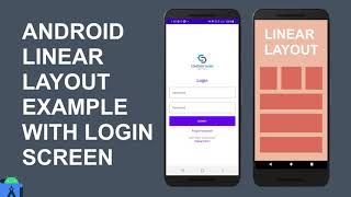 Linear Layout In Android  Linear Layout Example In Android Studio  Android Login Screen Example [upl. by Nahtahoj]