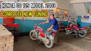 Honda CG 125 Model 2003 Complete New Tuning [upl. by Ladnar393]