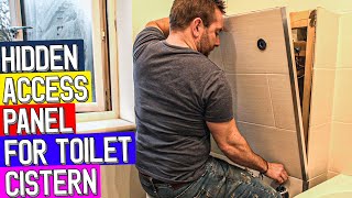 How to make HIDDEN ACCESS PANEL for concealed toilet cistern install [upl. by Heins]