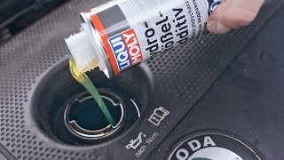 Klekot Diesla Jak wyciszyć silnik Liqui Moly Hydro Stossel Additiv Test [upl. by Nnylrac732]