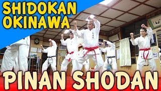 PINAN SHODAN  OKINAWA SHIDOKAN shorin ryu [upl. by Enela949]