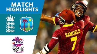 Brathwaite Hits 4 Sixes To Win  England vs West Indies  ICC Mens WT20 FINAL  Highlights [upl. by Helbonnas475]