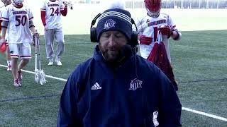 NJIT Mens Lacrosse Postgame Interview  Vermont March 18 2023 [upl. by Ennovahc84]