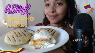 ASMR  hablemos un poco de Venezuela mientras como AREPAS [upl. by Ardnaet434]