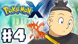 Pokemon X and Y  Gameplay Walkthrough Part 4  Tierno and Corphish Battle Nintendo 3DS [upl. by Anayhd]