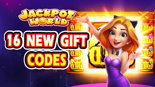 Jackpot World Slots Casino 16 New Gift Codes  Jackpot World Slots Casino 16 New Redeem Codes [upl. by Airdnahc]