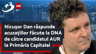 Nicușor Dan răspunde acuzațiilor făcute la DNA de către candidatul AUR la Primăria Capitalei [upl. by Ojillek671]