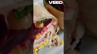 Receta rápida Wrap de pollo saludable [upl. by Sansbury]